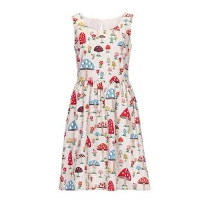 Cath Kidston Mushroom Dress Sz 8 UK 6 US